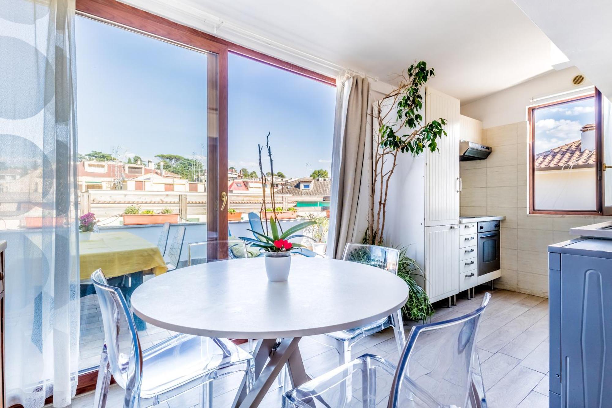 Attico Trilocale In Zona Farnesina Apartment Рим Екстериор снимка